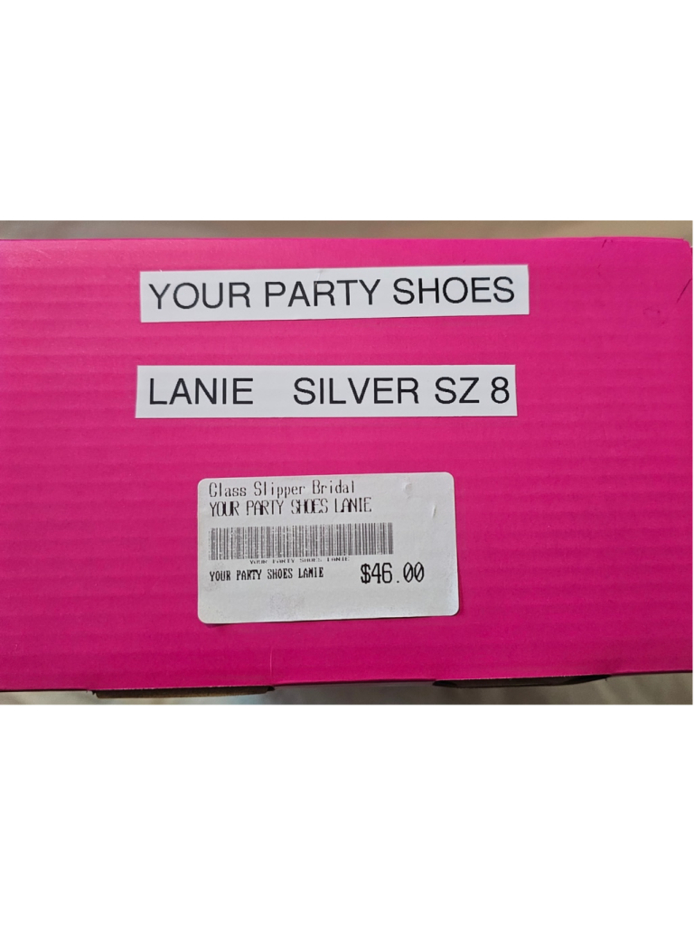 Girls Your Party Shoes Lanie Dress Shoes Silver Size 8 Toddler - Picture 6 of 6